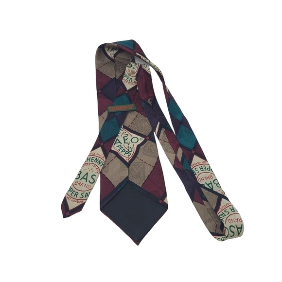 Tabasco | Men's Maroon Tabasco Pepper Sauce Novelty Tie (One Size) - Picture 11 of 11